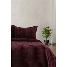 Merinos Modern Line 2 Parça Battaniye Seti - Cherry