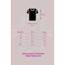 Flood Of Style Kadın Indigo Mavi Oversize Sanfrancisco Est.1776 T-shirt