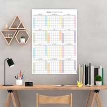 2027 Amerikan Standardı Takvim, Yıllık Planlayıcı Duvar Takvimi, Sunday Start Wall Planner Çok Renkli