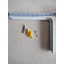 260x340 Mm Beyaz Raf Altı - Destek 4 Adet + Dübel Vida Beyaz