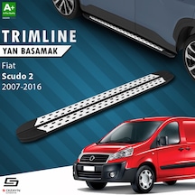 S-dizayn Fiat Scudo 2 Uzun Şase Trimline Gri Yan Basamak 230 Cm 2007-2016
