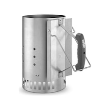 Weber 7416 Kömür Tutuşturma Bacası / Briketleri Tutuşturma Sıvısı Olmadan Hızlı Tutuşturmak İçin Mangal Aksesuarı, Alüminyum Çelik, 6 L Kapasite