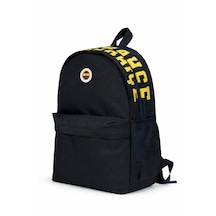 Fenerium Fenerbahçe Lisanslı Su İtici Kumaşlı Sırt Çantası - Laptop Bölmeli & Kabartma Logolu Okul Çantası Lacivert