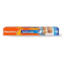 Macro Max Hazır Kesilmiş Yağlı Pişirme Kağıdı 16 Adet, Standart Fırın Tepsisi Boyutu 42x37 Cm