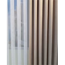 Evdepo Home Deniz Soft Pileli Fon Perde Bej