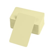 Boş Kelime Kartları 5x8 Cm - 50 Adet Oval Kenarlı / Tabu &amp Not Kartları - Sarı Diğer