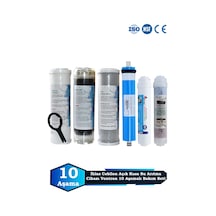 Sumarkt İhlas Cebilon Açık Kasa Su Arıtma Cihazı Uyumlu 10 Aşama 80 Gpd Vontron Multimineralli Bakım Seti