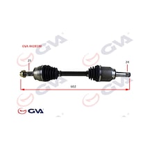 Gva Komple Aks Sol Milli Aks Lale Li Grande Punto 1.3 Mtj 05- 75hp 602mm Gva 4428100 5180626 51810626 51961297 374943