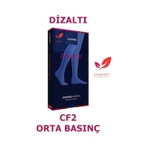 Sigvaris Comfort Diz Altı/Diz Altı Varis Çorabı (Cf2 Orta Basınç) Ten Rengi CCL2 M Kapalı Uzun