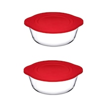 2 Adet 59001 Plastik Kapaklı Yuvarlak Borcam