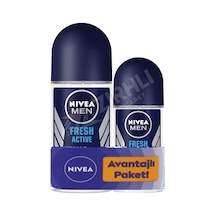2 Adet Nivea Fresh Erkek Roll-on 50 Ml + Roll-on 25 Ml Hediye