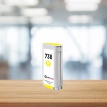 Hp Uyumlu Tonermax 738 498n7a 130 Ml Sarı Kartuş / Designjet T850 / T950