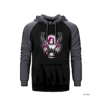 League Of Legends Morgana Sarı Renk Reglan Kol Sweatshirt / Hoodie