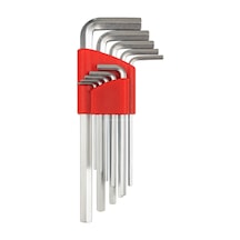 9 Parça L Alyan Anahtar Takımı, Metrik 1.5 10 Mm Boyutlu, Dayanıklı, Taşıma Aparatlı, Hobi Ve E