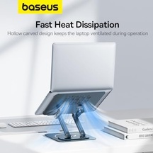 Ayarlanabilir Dizüstü Bilgisayar Standı, 360 Derece Dönebilen Ayarlanabilir Dizüstü Bilgisayar Standı Üç Katlı Versiyon Macbook Uyumlu Air Pro, Dell Xps, Hp Vb. İçin Ergonomik Katlanabilir Stand