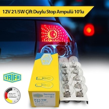 12V 21 5W Çift Duy Stop Ampulü Trifa 10'Lu Paket 03381
