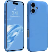 Newface Apple İphone 16 Plus Kılıf First Silikon - Mavi