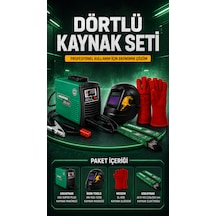 Askaynak 205 Super Plus Inverter Kaynak Makinesi + İkon Tools Kaynak Maskesi + Eldiven + As R-143 Elektrod Dörtlü Kaynak Seti