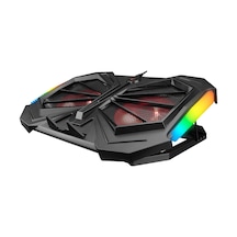 Rampage AD-RC11 Spider 15" - 17" RGB Çift Fanlı Yükseklik Ayarlı Notebook Soğutucu