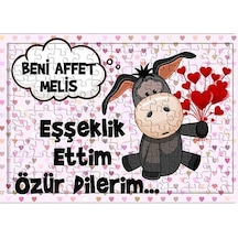 Özür Dileme Hediyesi Eşşeklik Ettim Isim Baskılı Puzzle - Yapboz