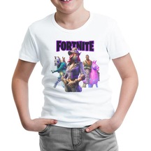 Fortnite - Pets Beyaz Çocuk Tshirt