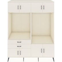 Kronos Gardrop 7 Raflı 2 Çekmeceli 2 Askılı 176x59x221 Aytaşı-aytaşı Aytaşı