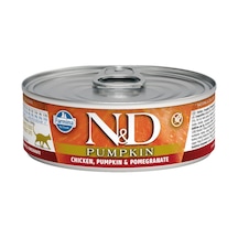 N&D Balkabaklı Tavuklu ve Narlı Tahılsız Konserve Yetişkin Kedi Maması 80 G