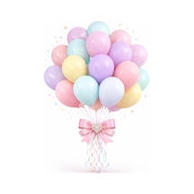 Beysüs Karışık Makaron Balon 20 Adet 12inç Standart