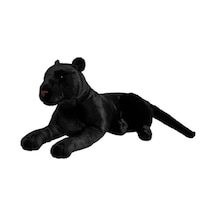 Sesli Siyah Kaplan Peluş - Uyku Ve Oyun Arkadaşı Peluş Oyuncak Siyah