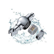 Ulzyvf Yumuşatıcı Evrensel Duş Başlığı, Su Tasarruflu Pirinç Krom Kaplı, Filtreli Hortum, Ayarlanabilir Bilyeli Başlık, Kaşıntı Önleyici, Ahşap Tutucu Braket - Ww Ahşap