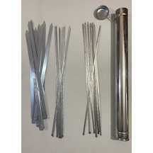 Mobilreyon Mangal Şiş Seti Adana Kebap, Ciğer, Kuşbaşı Şişi 55 Cm