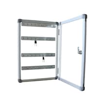 Anahtar dolabı, 36 Kapasiteli Anahtar Kutusu, 35x50 cm Alüminyum Çerçeve Camekanlı Anahtar dolabı, 36 Kapasiteli Anahtar Kutusu, 35x50 cm Alüminyum Çerçeve Camekanlı