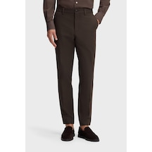 Boss Pamuk Karışımlı Slim Fit Daralan Paça Pantolon Erkek Pantolon 50543945 209 Kahve