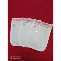 3 Adet Banyo Kesesi Kelebek Kalın Kese Beyaz