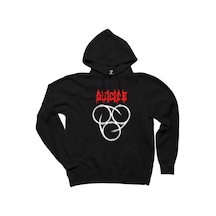 Deicide İnsineratehymn Siyah Kapşonlu Sweatshirt Hoodie Siyah