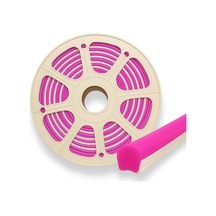 Pembe 6mm İkinci Nesil Silikon Neon Led Şerit Kılıfı 5 Metre Difüzör Tüp Led Hariç Diğer