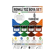 Toz Mum Boyası Seti 10 Cc 4 Lü Soya & Parafin Wax Için Mavi, Yeşil, Kahverengi, Turuncu Bkfab4mykht10g Çok Renkli