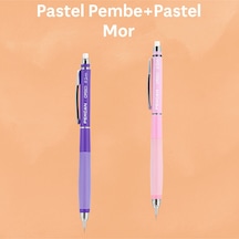 My Iq Plus Versatil Kalem 0.7 Pastel Pembe + Pastel Mor Pembemor