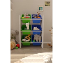 6 Sepetli Çok Amaçlı Montessori Oyuncak Dolabı 6 Sepetli Çok Amaçlı Montessori Oyuncak Dolabı