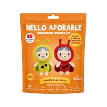 Bakgelal Hello Adorable Uğur Böceği Amigurumi Yapım Kiti, 2'li Bff Crochet Seti