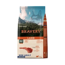 Bravery Mini Adult Kuzu Etli Küçük Irk Yetişkin Köpek Maması 7 KG