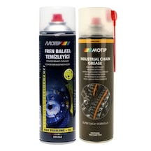 Motip 2'li Set Fren Balata Temizleyici 500 Ml + Motip Zincir Yağlayıcı Gres 500 Ml 1