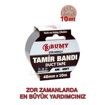 Duct Tape Tamir Bandı 48mm X 10mt Gri