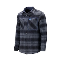 Erkek Regular Fit Çift Cep Çıtçıtlı Oduncu Antrasit Gömlek 001