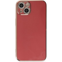 Apple iPhone Uyumlu 15 - Kılıf Volet Silikon - Kırmızı