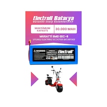 Musatti Smd Eec-6 Uyumlu Batarya Maksimum Kapasite 60v 30ah Elektrikli Scooter Bataryası Diğer