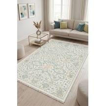 Dekoratif Halı Kaymaz Taban Leke Tutmaz Yıkanabilir Kilim Özel Ölçü Salon Halısı 3039