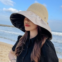 Jolıta Yeni Stil Güneşlik Şapka Bayan Yaz Uv Koruyucu Vinil Balıkçı Şapka-kmd002