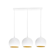 Riolight Retro,vintage,rustik Beyaz 3xe27 Duylu Metal Masa Üstü A Beyaz