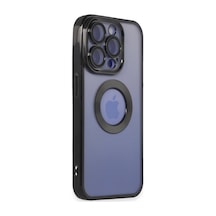 Apple iPhone Uyumlu  15 Pro Max Kılıf Slot Silikon -  Siyah
